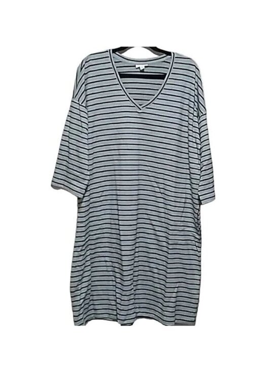 J. Jill Dresses & Skirts - J. Jill Mint Green Striped Tunic Dress
